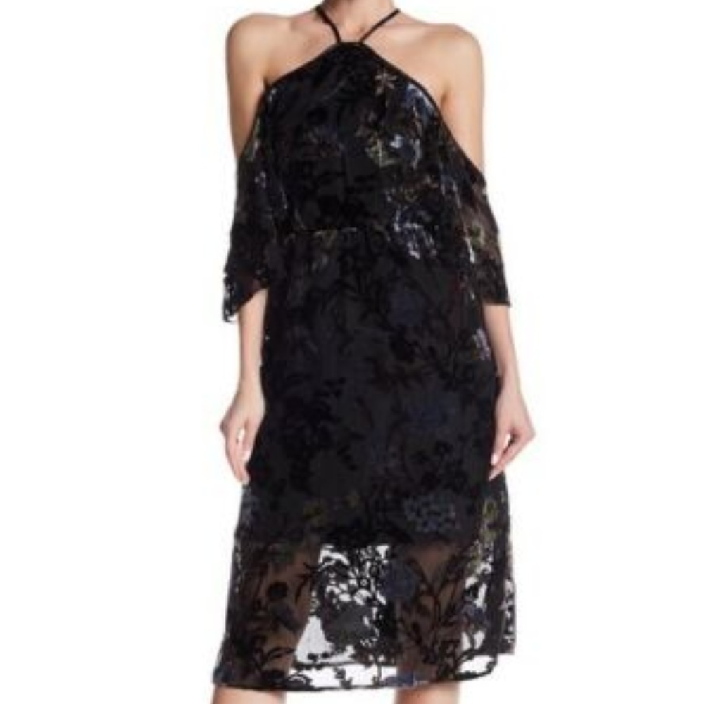 ABS Collection Cold Shoulder Baring Dress